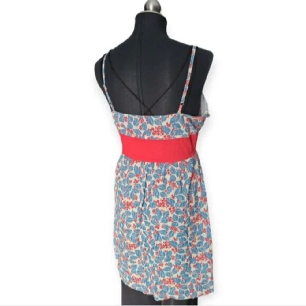 Ditsy Floral Print Summer Dress Cotton Sz Medium - Picture 5 of 7